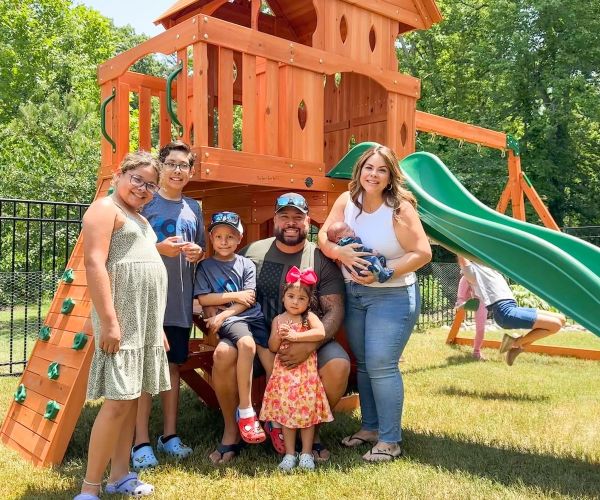 Child diagnosed with cancer on custom playset
